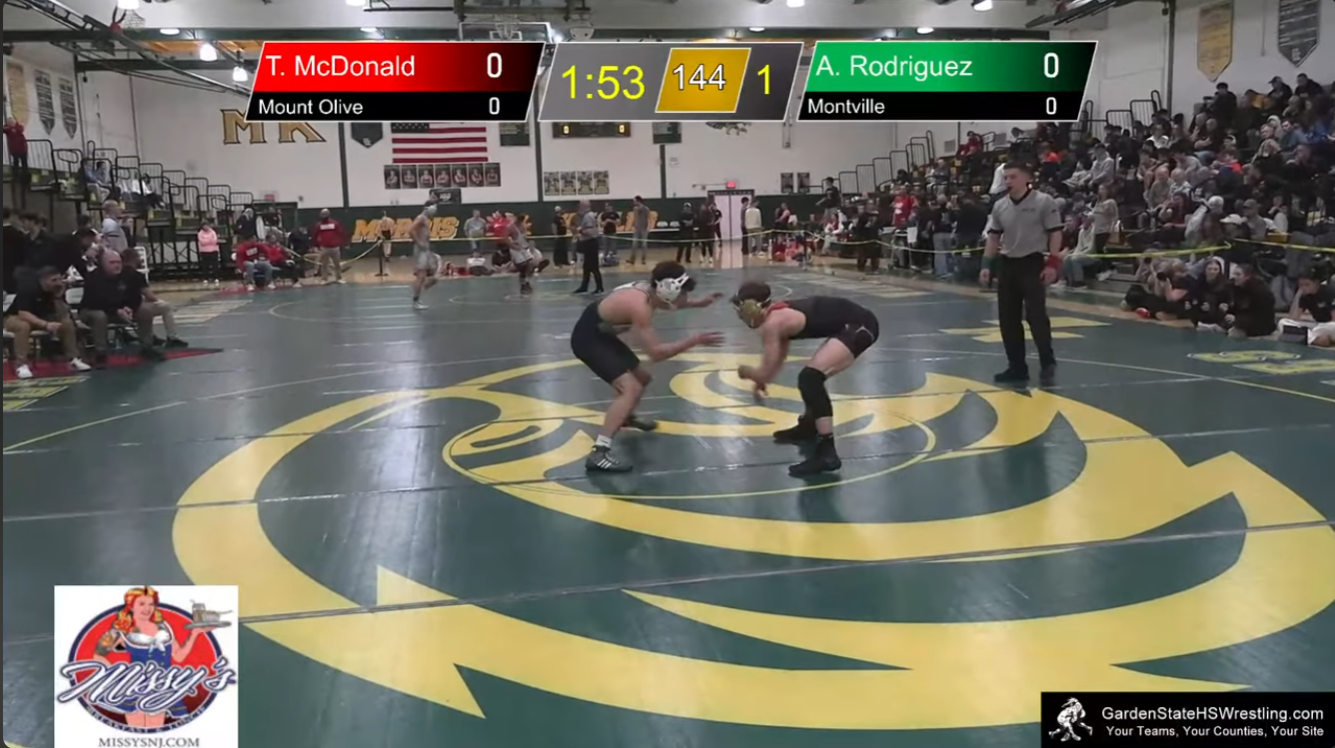 Thomas McDonald highlight: 2026 NJSIAA Boys Wrestling District 5 Finals @ Morris Knolls - District Tournament - Feb 22, 2026